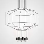 Подвесной светильник Via Wireflow polyhedral 0299 Octagonal Square Pendan Light от ImperiumLoft