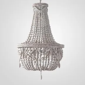 Люстра Anselme White Wood Large Chandelier