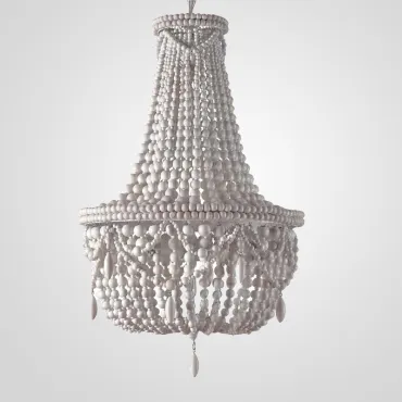 Люстра Anselme White Wood Large Chandelier Люстра Anselme White Wood Large Chandelier