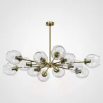 Люстра на штанге MARINE D104 12 lamps Gold/Transparent от ImperiumLoft
