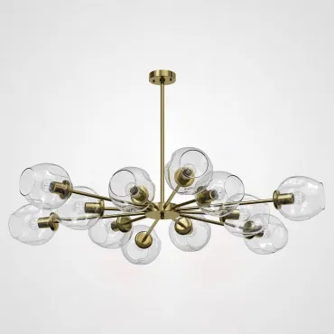 Люстра на штанге MARINE D104 12 lamps Gold/Transparent