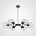 Люстра на штанге MARINE B 6 Black/Transparent от ImperiumLoft