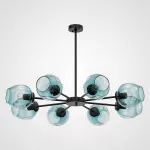 Люстра на штанге MARINE B 8 Black/Blue от ImperiumLoft