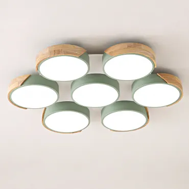 Потолочная люстра CLIP 7 Зеленый
