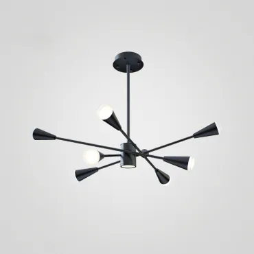 Люстра на штанге MILTON 8 Черный