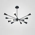 Люстра на штанге MILTON 12 Черный