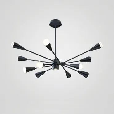Люстра на штанге MILTON 12 Черный Люстра на штанге MILTON 12 Черный