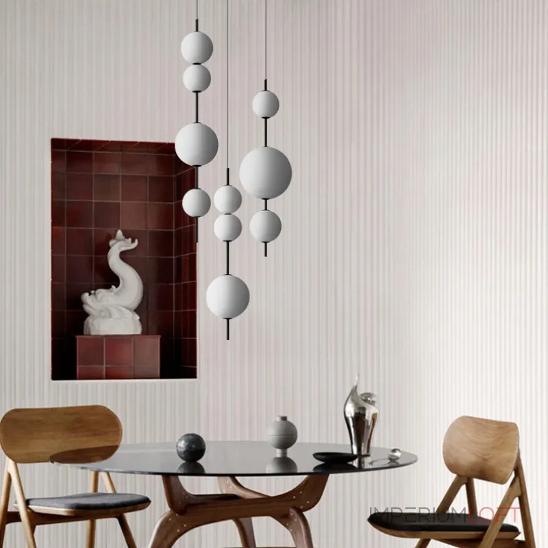 Подвесной светильник White beads Pendant D50 от ImperiumLoft