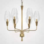 Подвесная дизайнерская люстра Viola 6 Прозрачный от ImperiumLoft