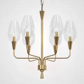 Подвесная дизайнерская люстра Viola 6 Прозрачный Подвесная дизайнерская люстра Viola 6 Прозрачный