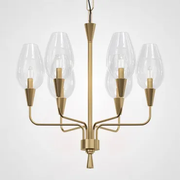 Подвесная дизайнерская люстра Viola 6 Прозрачный