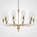 Подвесная дизайнерская люстра Viola 10 Прозрачный от ImperiumLoft