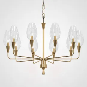 Подвесная дизайнерская люстра Viola 10 Прозрачный