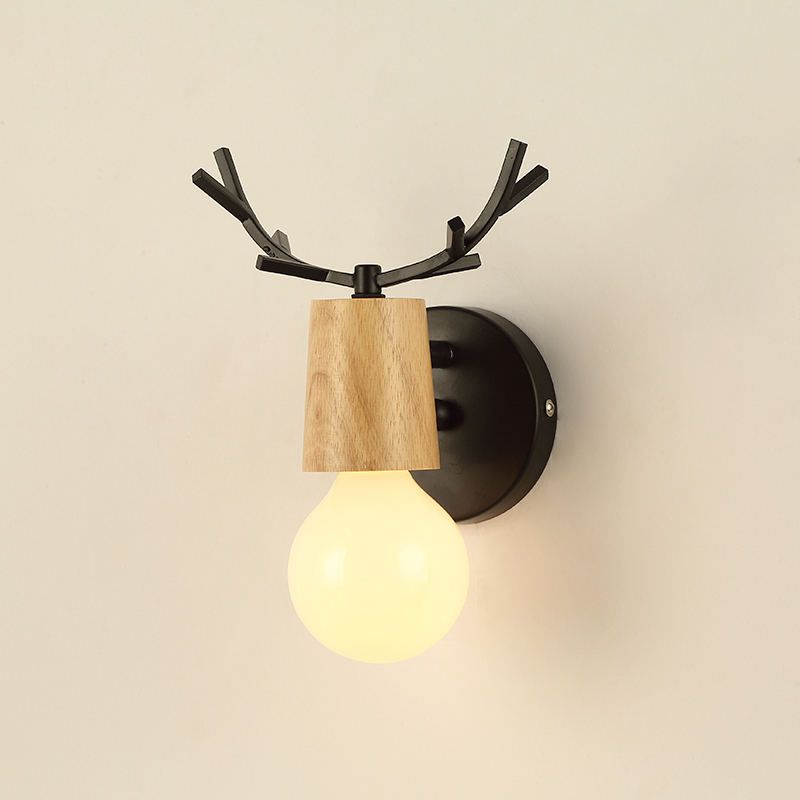 Бра с рожками DEER A Wood/Black от ImperiumLoft Бра с рожками DEER A Wood/Black от ImperiumLoft