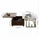 Дизайнерский журнальный столик LaLume-AP00119 Комплект с квадратным журнальным столиком от ImperiumLoft