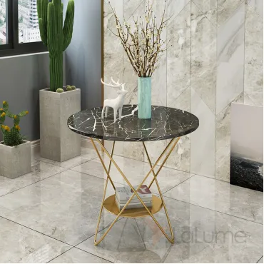 Дизайнерский журнальный столик LaLume-AP00163 (Вариант исполнения В) Цвет черный мрамор Дизайнерский журнальный столик LaLume-AP00163 (Вариант исполнения В) Цвет черный мрамор