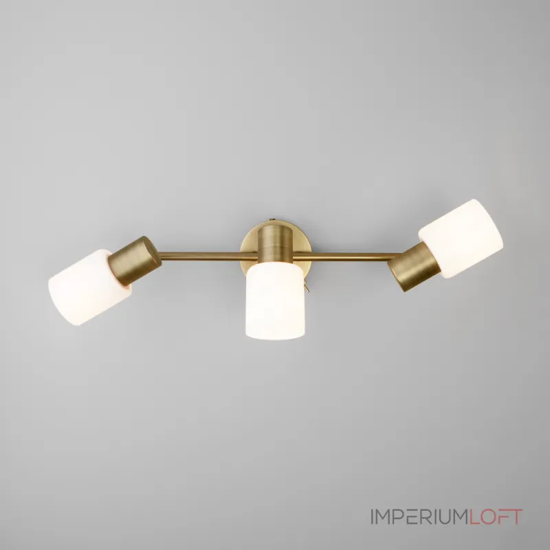 Бра Eurosvet Corso 20089/3 бронза Цвет арматуры бронза Цвет плафонов белый от ImperiumLoft