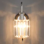 Бра Eurosvet Tenia 70090/1 графит Цвет арматуры хром Цвет плафонов прозрачный от ImperiumLoft