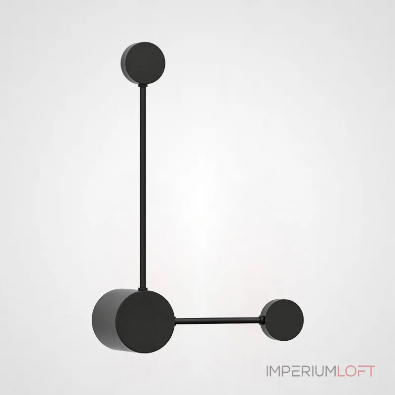 Бра Via Pin Wall Injection L41,5+29,5 Black от ImperiumLoft Бра Via Pin Wall Injection L41,5+29,5 Black от ImperiumLoft