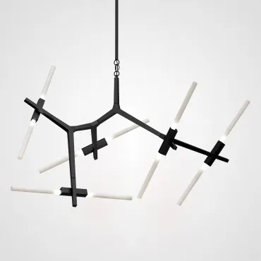 Подвесная люстра Агнес Chandelier Summer 10 Black