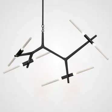 Подвесная люстра Агнес Chandelier Summer 8 Black