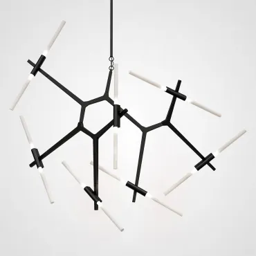 Подвесная люстра Агнес Chandelier Summer 14 Black