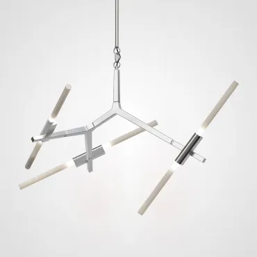 Подвесная люстра Агнес Chandelier Summer 6 Silver