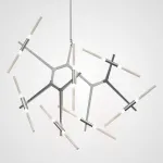 Подвесная люстра Агнес Chandelier Summer 14 Silver