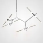 Подвесная люстра Агнес Chandelier Summer 8 Silver