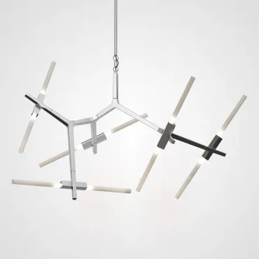 Подвесная люстра Агнес Chandelier Summer 10 Silver