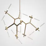 Подвесная люстра Агнес Chandelier Summer 14 Gold