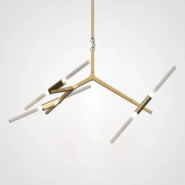 Подвесная люстра Агнес Chandelier Summer 6 Gold
