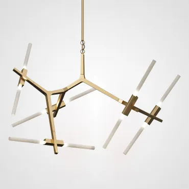 Подвесная люстра Агнес Chandelier Summer 10 Gold