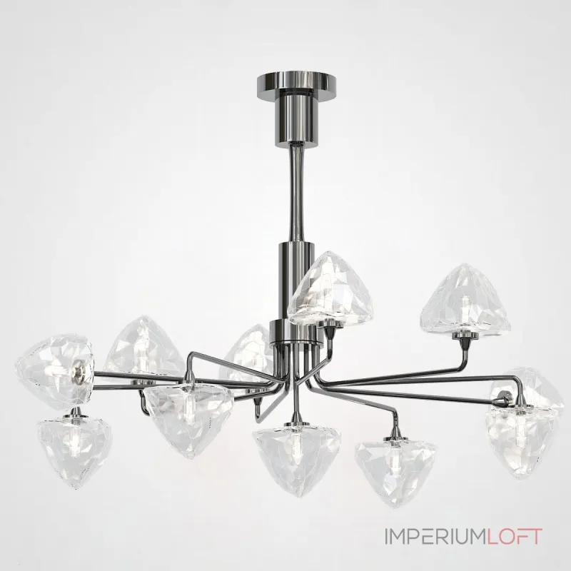 Люстра на штанге ICE 11 lamps Black от ImperiumLoft Люстра на штанге ICE 11 lamps Black от ImperiumLoft