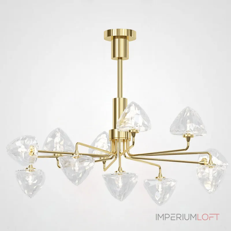 Люстра на штанге ICE 11 lamps Gold от ImperiumLoft Люстра на штанге ICE 11 lamps Gold от ImperiumLoft