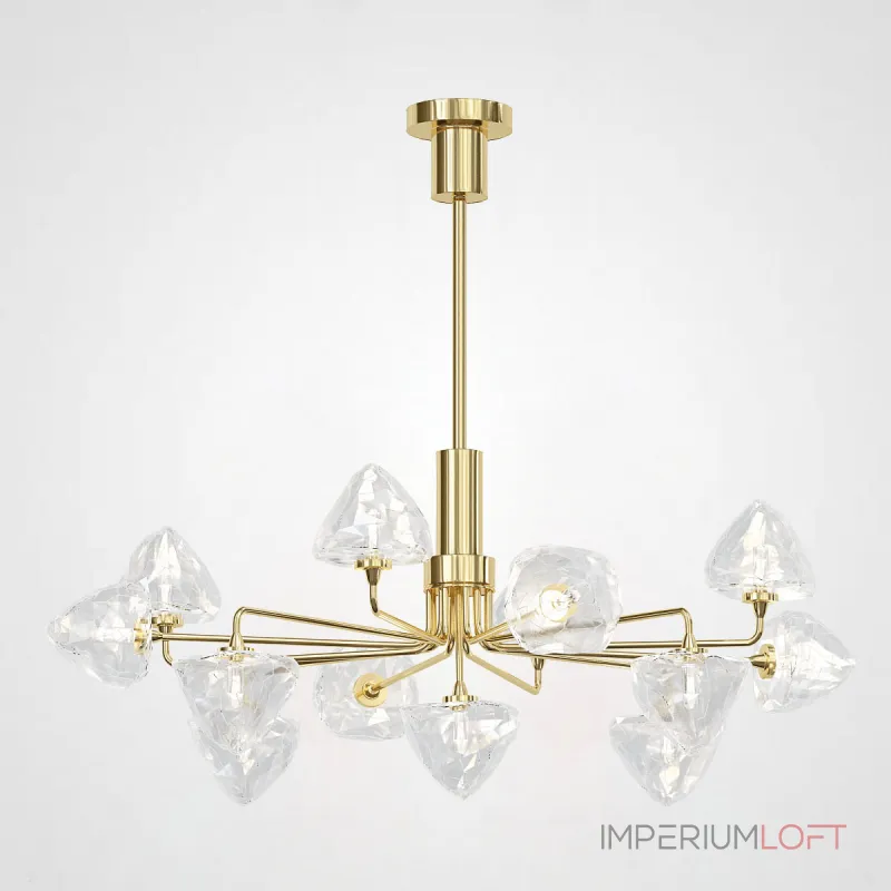 Люстра на штанге ICE 13 lamps Gold от ImperiumLoft Люстра на штанге ICE 13 lamps Gold от ImperiumLoft