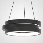 Подвесной кольцевой светильник GALO  D42,5 Black от ImperiumLoft