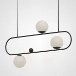 Подвесной реечный светильник HOOP L90 Black от ImperiumLoft