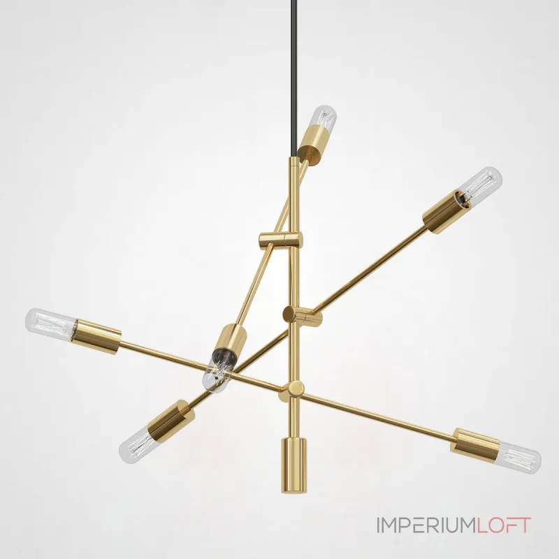 Люстра на штанге Mobile Chandelier - Large 6 бронза Люстра на штанге Mobile Chandelier - Large 6 бронза