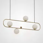 Подвесной реечный светильник HOOP L120 Bronze от ImperiumLoft