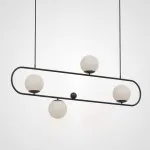 Подвесной реечный светильник HOOP L120 ЧЕРНЫЙ от ImperiumLoft