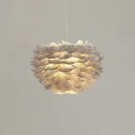 Подвесная люстра FEATHERS D40 Gray