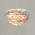 Подвесная люстра FEATHERS D80 Gray