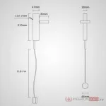 Настенный светильник DENZIL Black от ImperiumLoft