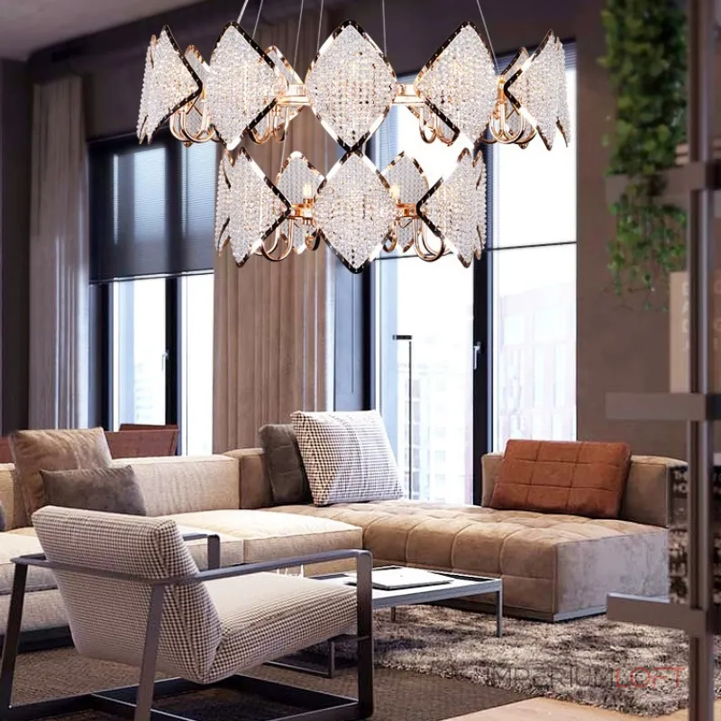 Подвесная хрустальная люстра Epica