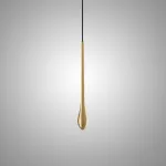 Светодиодный подвесной светильник с каплевидным латунным корпусом JURIS BRASS от ImperiumLoft