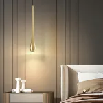 Светодиодный подвесной светильник с каплевидным латунным корпусом JURIS BRASS от ImperiumLoft