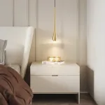 Светодиодный подвесной светильник с каплевидным латунным корпусом JURIS BRASS от ImperiumLoft