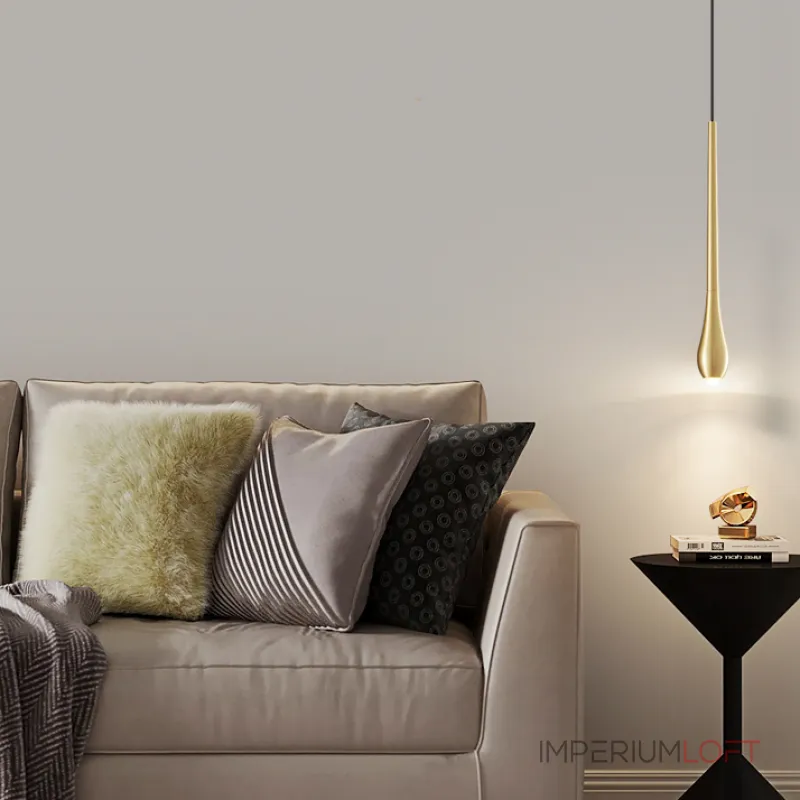 Светодиодный подвесной светильник с каплевидным латунным корпусом JURIS BRASS от ImperiumLoft