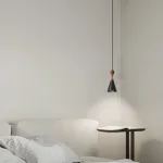 Серия светильников с коническим корпусом из латуни и дерева TINTIN Black от ImperiumLoft